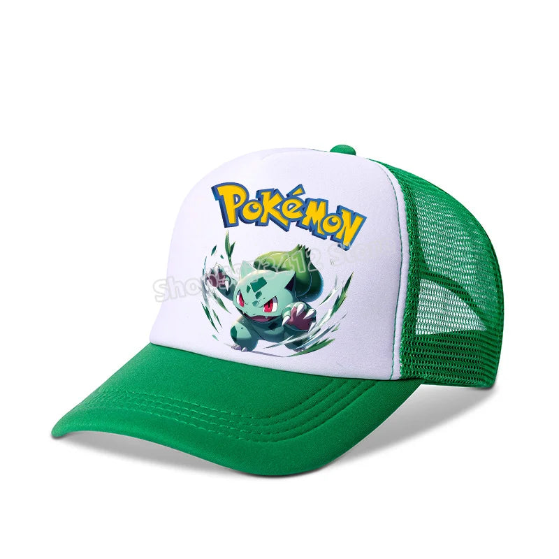 Pokemons Baseball Cap Pikachu Charizard Gengar cartoon Peaked Hat Kid Adult Summer Outdoor Sport Hat Boy Casual Fashion Cap Gift