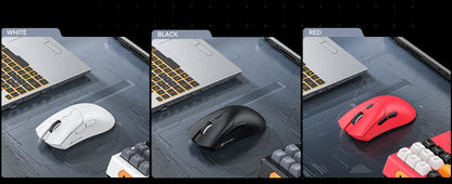 ATTACK SHARK R1 Tri-Mode-Gaming-Maus, PixArt PAW3311 Sensor, 18000 DPI, 1000hz, 59g ultraleicht für große Hände, für PC/Mac