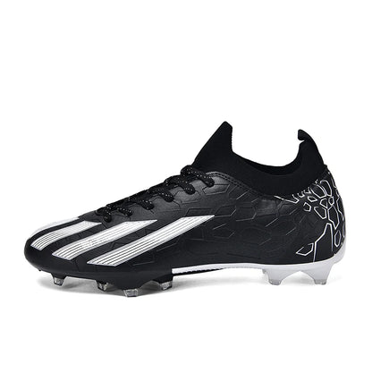 Professionelle Fußballschuhe für Herren, knöchelhoch, für Naturrasen, Unisex-Soccerschuhe mit langen FG-Stollen, Chuteira Society