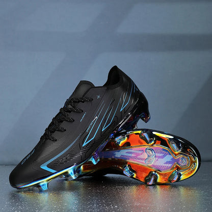 Chaussures de football montantes pour adultes, chaussures de sport d'extérieur, chaussures de football pour terrain dur, entraînement et matchs
