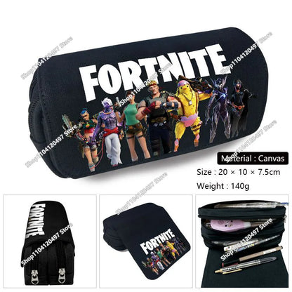Fortnites Anime-Federmäppchen Kawaii-Stiftetasche mit großer Kapazität, wasserdichte tragbare Cosplay-Stiftetasche, Büro-Schreibwaren, Geschenkspielzeug