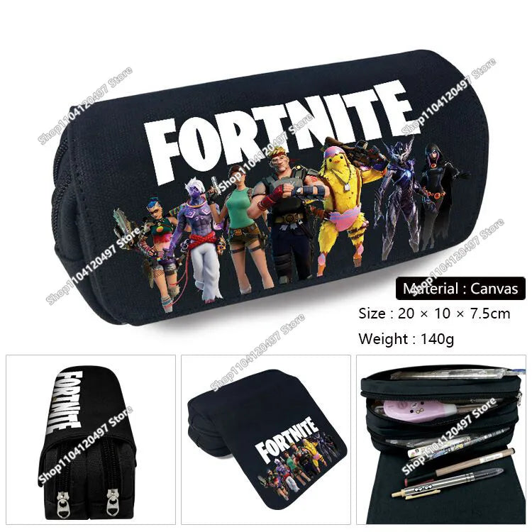 Estojo escolar de grande capacidade Victory Royale Fortnited Peely Llama Hero para meninos e meninas, crianças e adolescentes