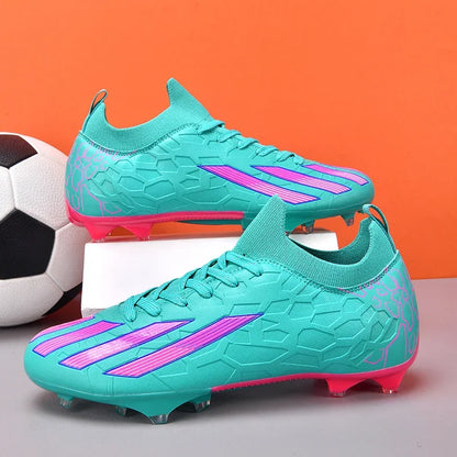Professionelle Fußballschuhe für Herren, knöchelhoch, für Naturrasen, Unisex-Soccerschuhe mit langen FG-Stollen, Chuteira Society