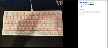 MCHOSE Jet 75 Magnetic Switch Gaming-Tastatur Hall Effect Hot-Swappable Angepasstes RGB Snap Tap 0.1ms Latenz 8kHz Abfragerate