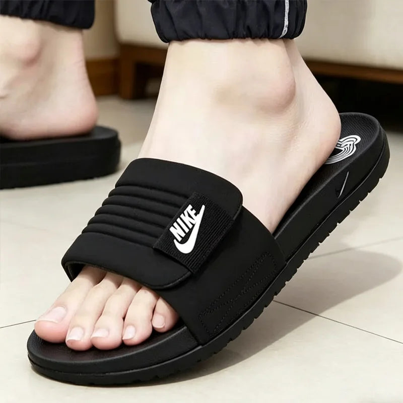 Nike Men Slide Slippers, Soft Cushion Non-slip Quick Dry Casual Indoor Outdoor Beach Shower Slippers DQ9624-001