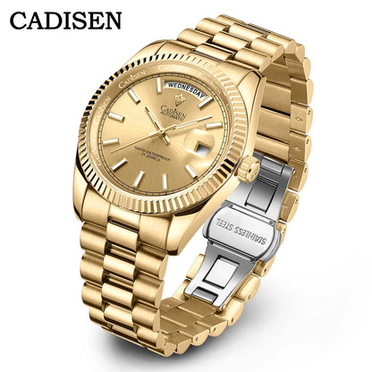 CADISEN DD40 Herrenuhr – luxuriöse Automatikuhr für Herren, AR-Saphirglas, mechanische Armbanduhr für Herren, 10Bar, MIYOTA 8285 Uhrwerk, neu 2023