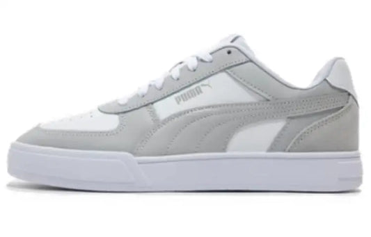 Puma Caven 2.0, baskets basses en cuir, motif color block, antidérapantes, durables, blanches et grises, 399398-02