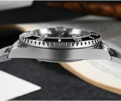 San Martin Watch New Upgraded Sub Men's PT5000 ST2130 Automatic Diving Watches with Ceramic Bezel 200m Waterproof Sapphire SN0017G