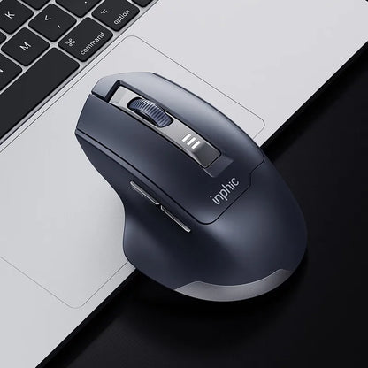 INPHIC leise Office-Maus mit Akkustandsanzeige, 2400DPI, kabellose Maus, geeignet für Desktop- und Laptop-Computer