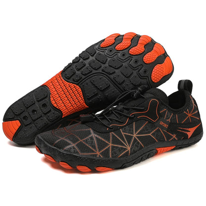 Barefoot shoes, quick-drying non-slip outdoor men's lightweight wading shoes, suitable for beaches, hiking, fitness, sports shoes size 36-4