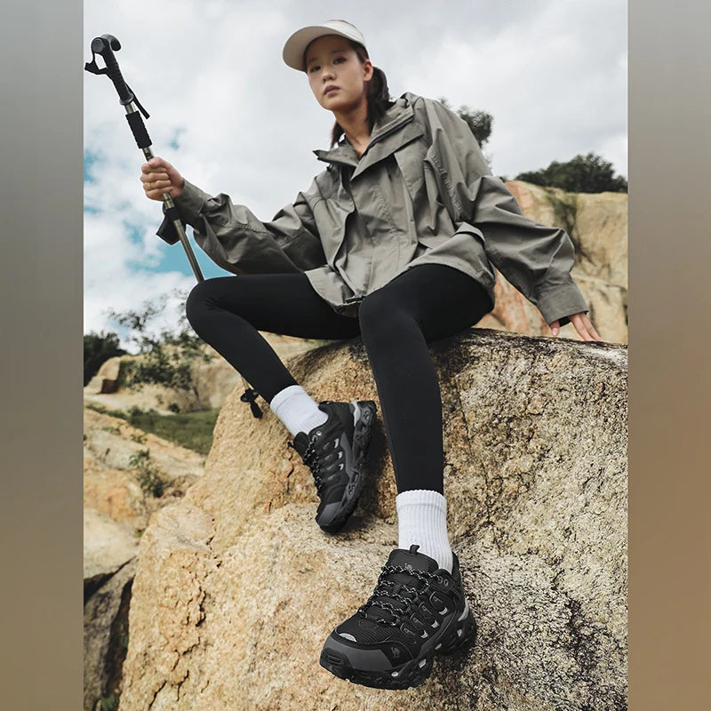 Men's and Women's Hiking Shoes Non-Slip Trekking Outdoor Sneakers Sports Shoes Camping Training Jogging Breathable Climbing Trail Shoes