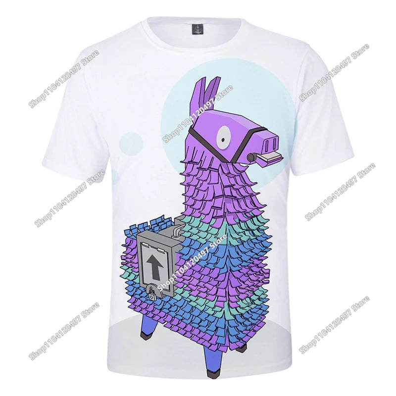 Camiseta 3D Halloween Peely para niños y niñas, camiseta navideña Fortnite Battle Royale, streetwear infantil Victory Game, ropa para hombre
