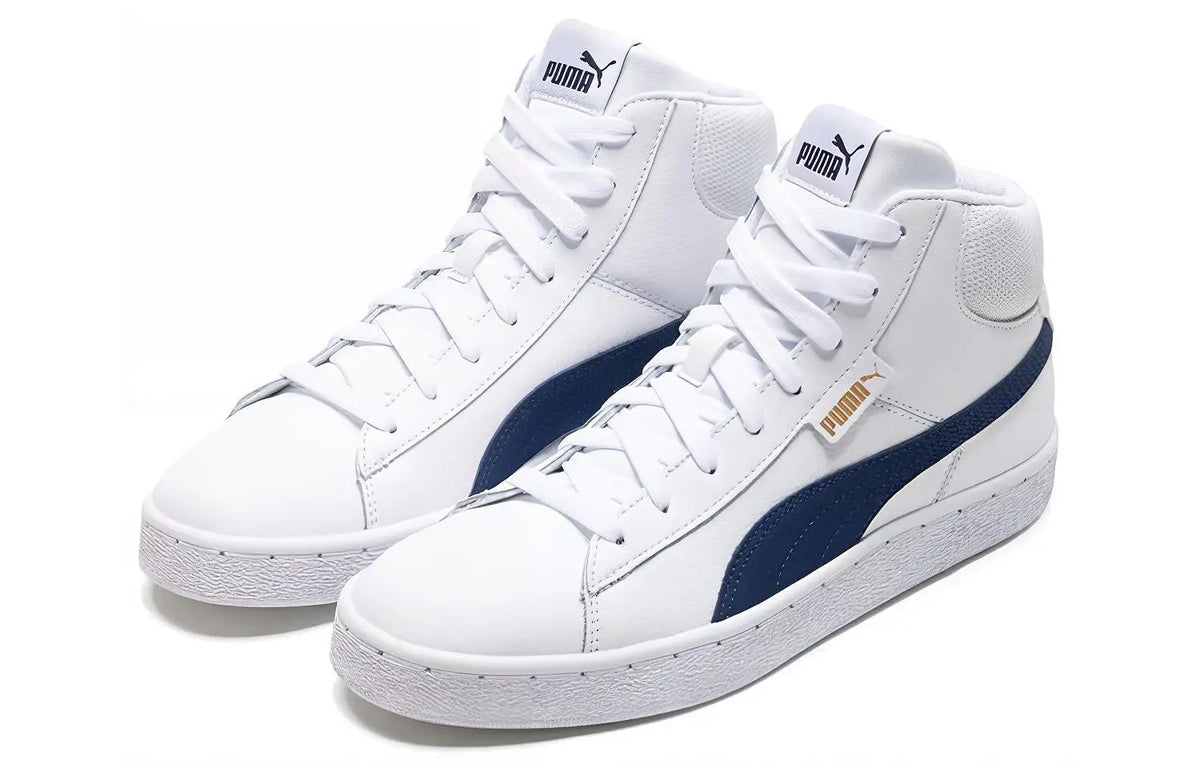 Puma 1948, baskets montantes en cuir, modèle simple et tendance, baskets blanches, 359169-08.