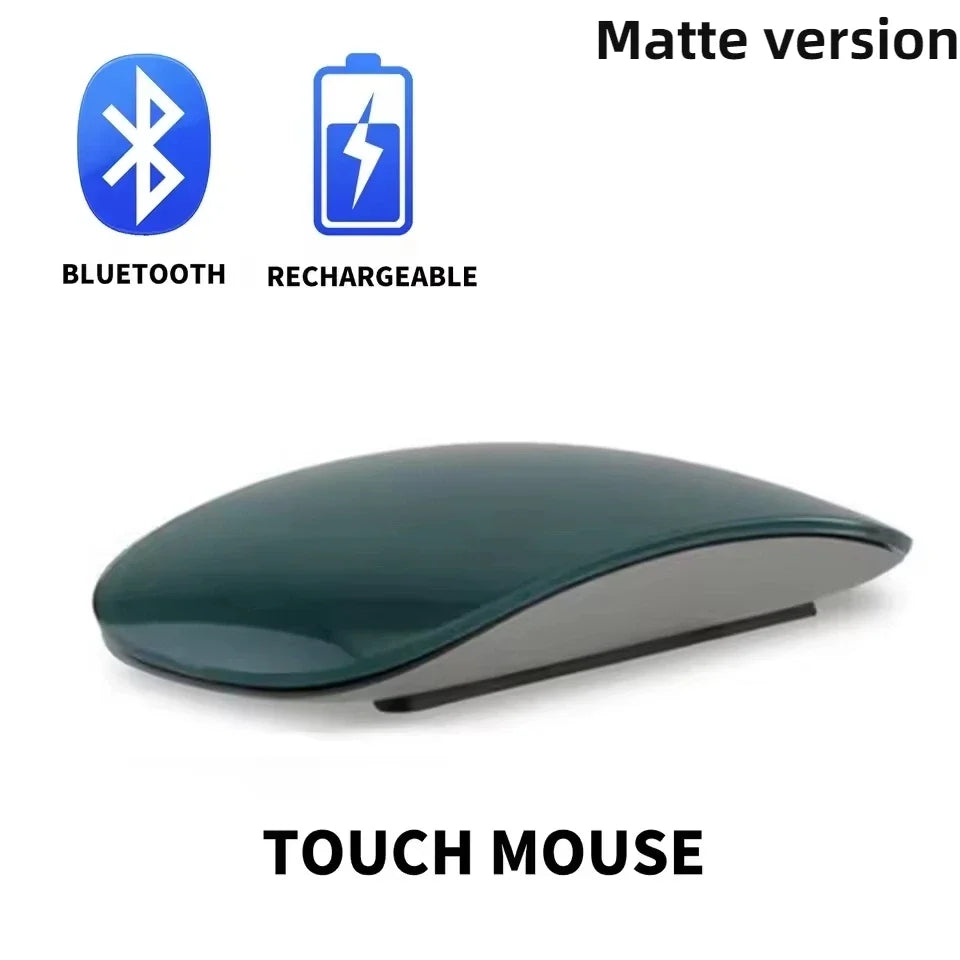 Ratón inalámbrico Magic de modo dual Bluetooth, táctil, delgado, recargable y ergonómico para MacBook Air Pro, PC, laptop, ordenador portátil y notebook 2026
