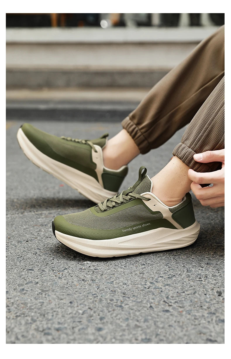 Men Running Shoes Marathon Specialty Sports Breathable Lightweight Women's Comfortable Non-slip Leisure Sneakers Plus Size 38-46