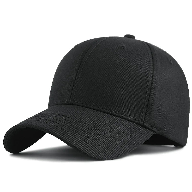 Big Head Plus Size Baseball Cap 100% Cotton Fits Men Women Adjustable Dad Hat Oversize 58-60cm 61-65cm