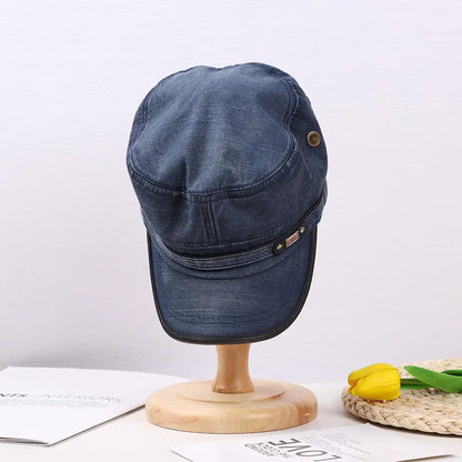 Fashion Men Peaked Cap Spring Summer Breathable Baseball Cap Adjustable Casual Cadet Hat High Quality Cotton Sun Cap