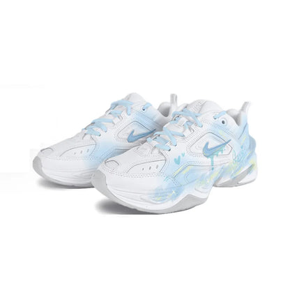 Räätälöidyt lenkkarit Nike M2K Tekno Dreamy Island Fresh käsinmaalatut naisten matalavartiset retro-juoksulenkkarit