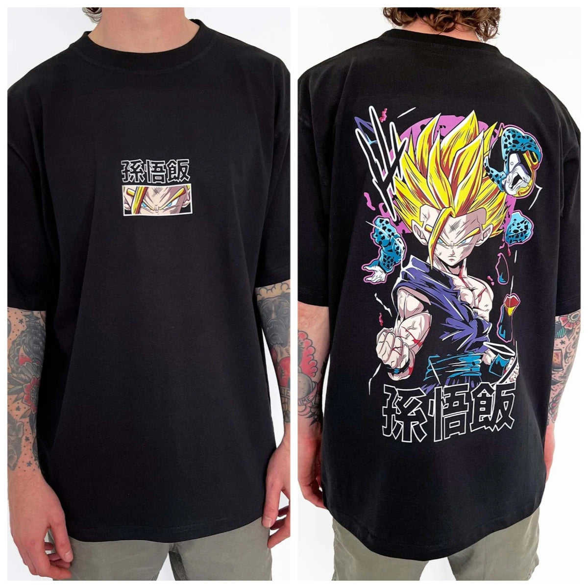 Dragon Ball Z Printed Short Sleeve Cotton T-Shirt Son Goku Vegeta Men Women Clothes Harajuku Y2K Tee Vintage Summer Streetwear