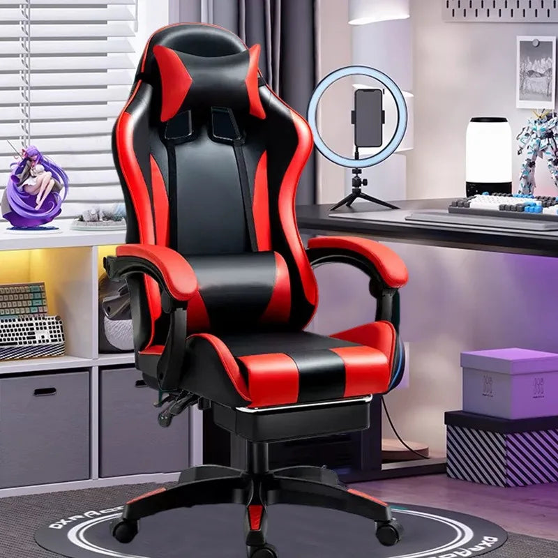 Chaise de jeu chaise d'ordinateur chaise de jeu compétitif chaise pivotante d'ingénierie inclinable pour la maison chaise de bureau sédentaire