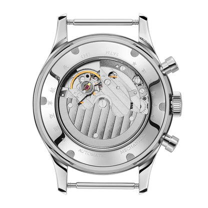 SEAKOSS Automatic Mechanical Wristwatch 1963 with Seagull ST1654 Movement 24H-Hour Display Air Force Pilot Calendar Men's Watches