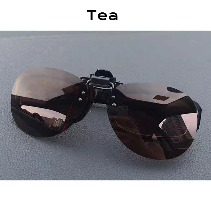 Pilot Polarized Sunglasses Clips Glasses Clip Driving Night Vision Eyeglasses UV400 Outdoor Shades Definition Sun Glasses Clips