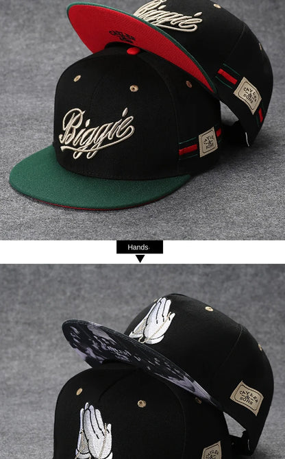 Herren-Baseballkappe mit Buchstabenstickerei, „Tide“, universell kombinierbar, flache Krempe; Damen-Sommer-Hip-Hop-Kappe, Outdoor-Sonnenkappe, verstellbare Schirmkappe