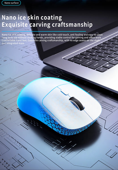 Ratón gaming Bluetooth recargable PAW3395, ligero y ergonómico, ratón inalámbrico para eSport