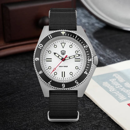 Watchdives WD1972 Men Watch VH31 Sweep Seconds Quartz Movement Sapphire  Stainless Steel Watches Waterproof Luminous Wristwatch
