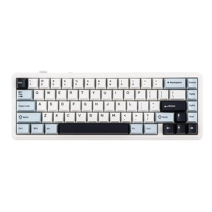 Teclado mecânico EPOMAKER x AULA F65 com layout 65%, hot-swap, montagem gasket e ligação com fios/Bluetooth/2.4G sem fios para Mac/Win