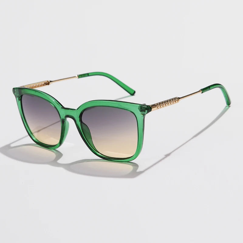 6pcs/3pcs Classic Square Sunglasses Women Men Vintage Brand Eyeglasses Alloy Frame Retro Fashion Style Shades Oculos de sol