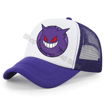 Pokemons Child Baseball Cap Cartoon Pikachu Printed Casual Hats Boys Outdoor Sun Hat Adjustable Peaked Cap Kids Birthday Gifts