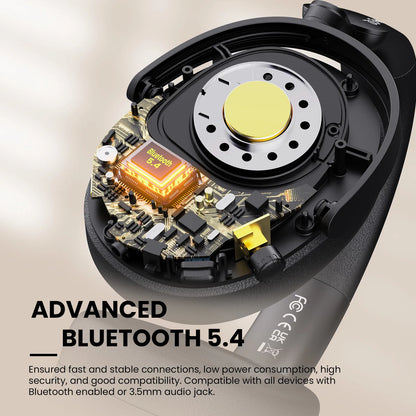 Oneodio SuperEQ A200 kabellose Bluetooth 5.4 ANC-Kopfhörer – Over-Ear-Noise-Cancelling-Headset mit ENC-Mikrofon, Hi-Res Audio & App-Steuerung