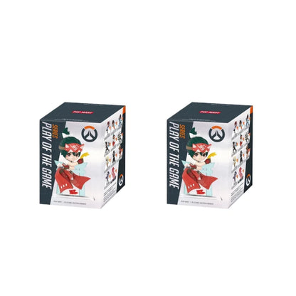 POP MART Original Overwatch Play Of The Game Series Blind Box PVC-Sammelfiguren, Schreibtischdekoration, Mädchen-Spielzeugmodell für Fans