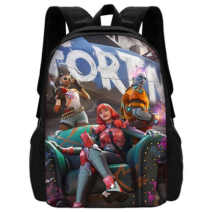 Hot Battle Royales Fortnites Kinder-Rucksäcke für Jungen & Mädchen, Schüler-Geburtstagsgeschenk, Schulranzen für Kinder, unisex, Camping, langlebiger Rucksack