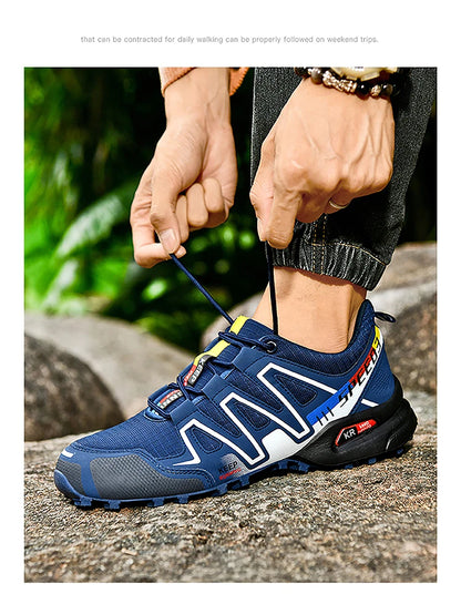 Sapatilhas de Caminhada de Alta Qualidade para Homem, Ténis Outdoor, Sapatos de Escalada, Sapatilhas de Trekking para Mulher, Sapatilhas Táticas Antiderrapantes