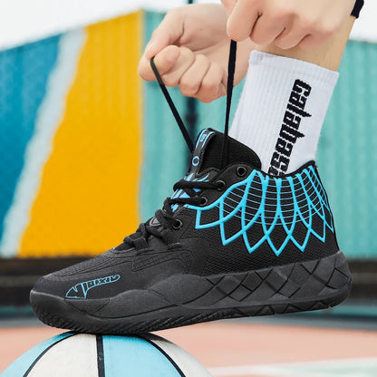 Youth Basketball Shoes for Actual Combat, Outdoor Comfortable Cushioning, Wear-Resistant, Fashionable, Breathable, High Quality