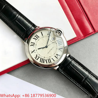 2026 Men Fashion Watch 904L Stainless Steel Leather 42MM Automatic Mechanical High-Quality AAA Custom Watches