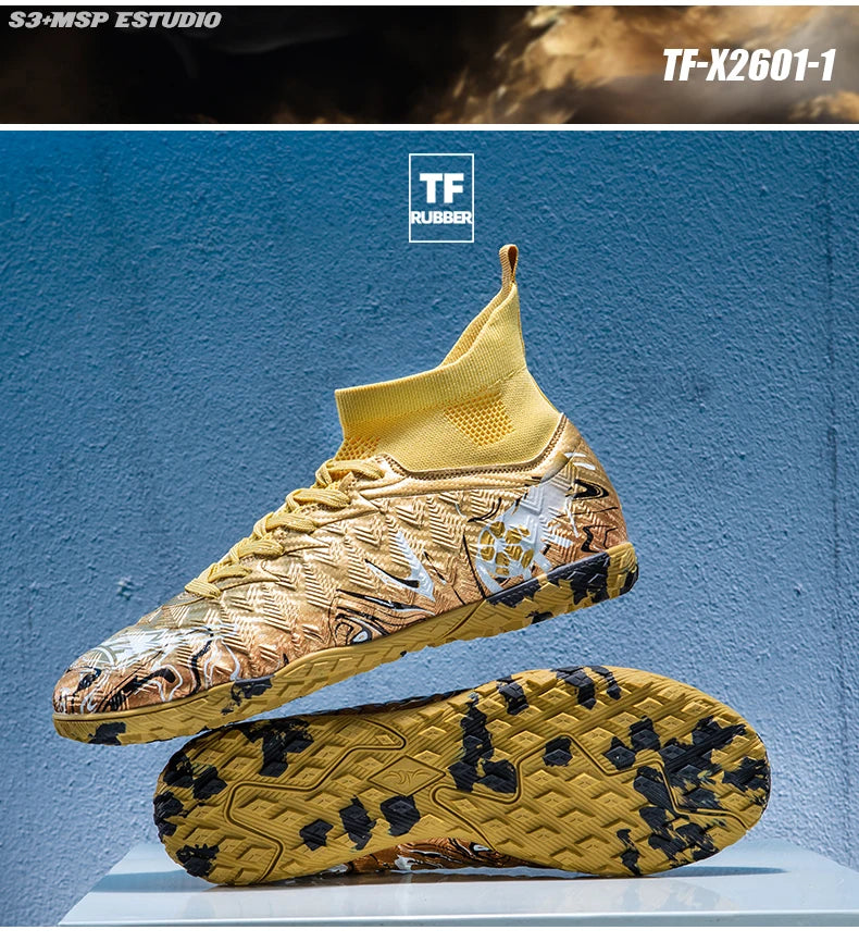 New Men's Professional Soccer Shoes Non-slip Football Boots Unisex Breathable Futsal Sports New Cleats Drop Shipping Ultralight