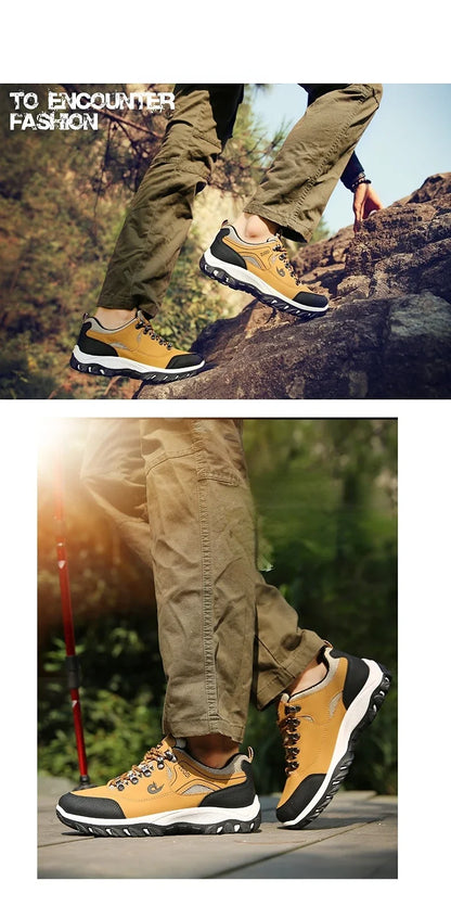 Scarpe da trekking da uomo in EVA, impermeabili, antiscivolo, in pelle, per sport outdoor, campeggio, running e jogging, novità 2025