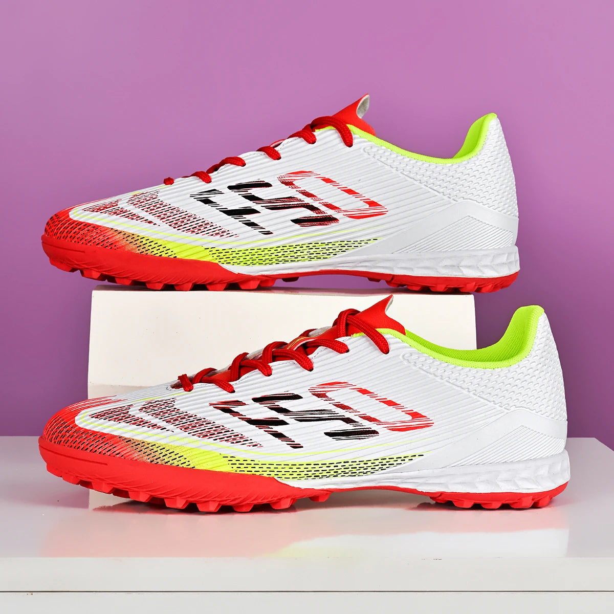 Scarpe da calcio professionali da uomo TF con tacchetti spezzati, super aderenza e antiscivolo, adatte a tutte le stagioni
