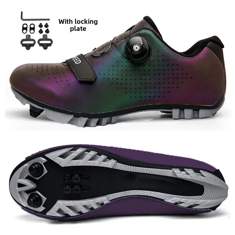 Unisex Road and Mountain Bike Lock Shoes, Outdoor Pedal-Assisted Bicycle Riding Shoes, Cross-Border New Model Sports Entertainment