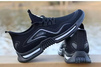 Chaussures de course de loisirs pour hommes, baskets respirantes à la mode, semelle souple, en maille, résistantes, polyvalentes, de sport, nouvelle collection été