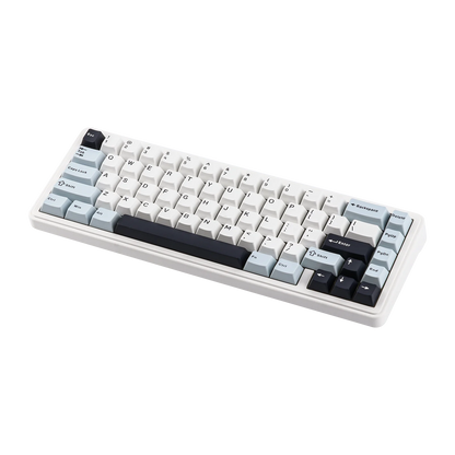 Teclado mecânico EPOMAKER x AULA F65 com layout 65%, hot-swap, montagem gasket e ligação com fios/Bluetooth/2.4G sem fios para Mac/Win