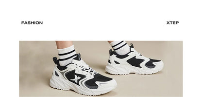 Xtep Casual Shoes For Men Summer Durability Men's Sports Shoes Wear-Resistant Lace Up Non-Slip Outdoor Shoes 876219320026