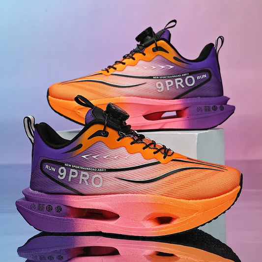 Zapatillas de running para hombre y mujer, transpirables, deportivas de competición, con amortiguación de carbono, ligeras, para jogging y entrenamiento masculino