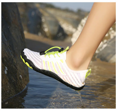 Men and Women Water Shoes, Aqua Shoes, Drainage Beach Sports Swim Sandals, Quick Dry Boating Barefoot Diving Fishing Surfing Sneakers