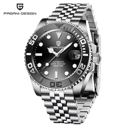 PAGANI DESIGN V2 Japan Mov't 40MM Luxury Men Mechanical Watch Sapphire Glass Ceramic Bezel Automatic Diving Watches for Men