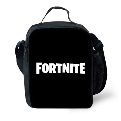 Classic Game Fortnite Child Insulated Large Capacity Bag for Boys and Girls Student Outdoor Picnic Reusable Thermal Cooler Lunch Box