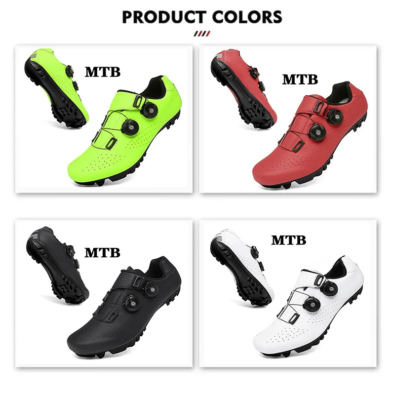 Neue Fahrradschuhe für Herren, selbstverriegelnde Rennrad-Sportschuhe, lockless Trainingsschuhe, SPD-Cleats-Fahrradschuhe für Damen